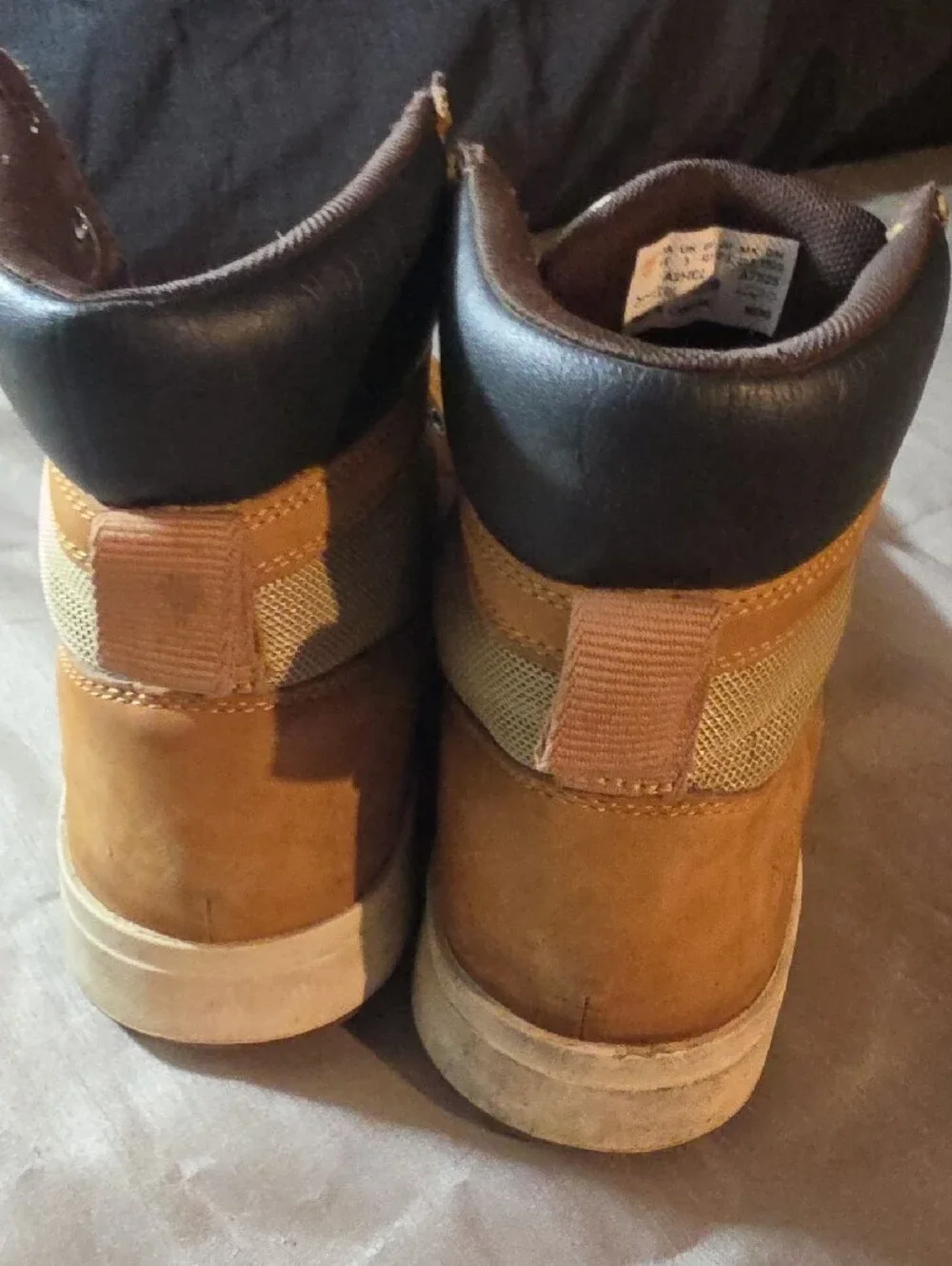 Timberland Brown Tan High-Top Work Boots